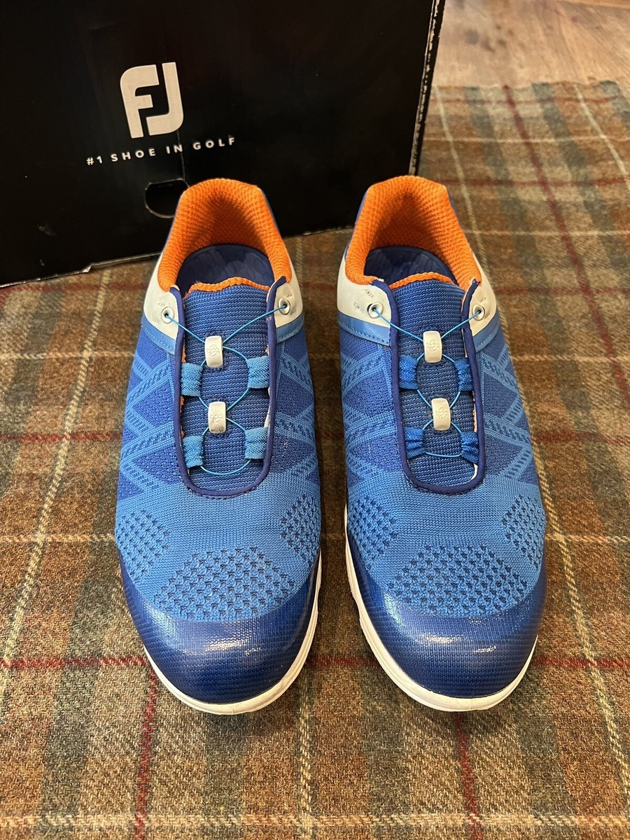 FootJoy FJ Women's 8.5 Sport SL Blue/Orange BOA Dial Lace Golf