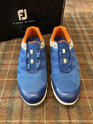 FootJoy FJ Women's 8.5 Sport SL Blue/Orange BOA Dial Lace Golf