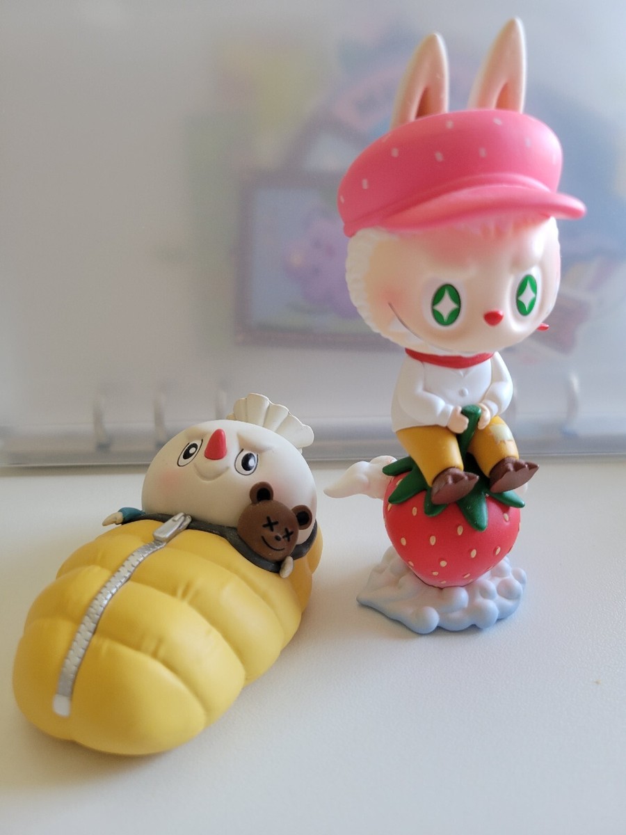 Popmart Labubu Lot Of 2 - Snowman & STRAWBERRY * Vinyl Mini