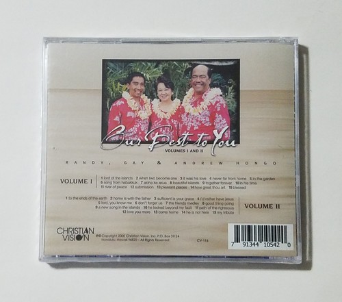 Randy, Gay, & Andrew Hongo: Our Best to You - Volume 1 and 2 CD NEW CRACKED CASE - Picture 2 of 3