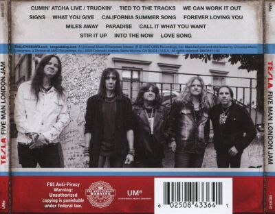 TESLA FIVE MAN LONDON JAM NEW CD