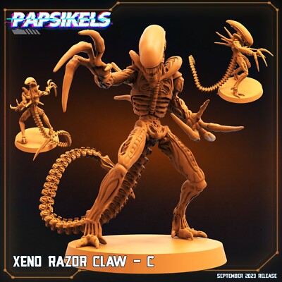 Xeno Razor Claw C 32mm Scale Papsikels Miniature AvP, Aliens