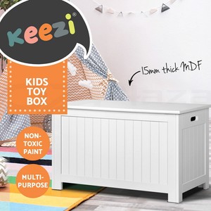 kids toy box white