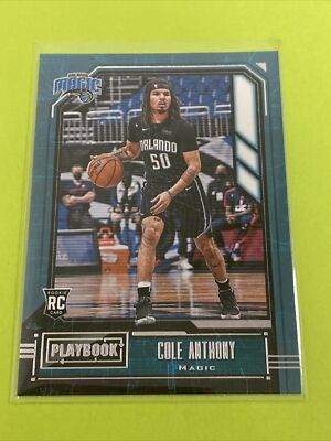   Cole Anthony New 2021 Playbook Rookie Card Orlando Magic   