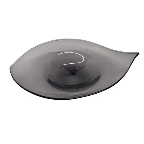 Blenko Glass Bowl 955M Purple Amethyst Asymetrical Dish Winslow Anderson VTG