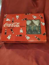 Vintage Coca Cola String Light Set 12 Foot Coke Bottle Polar Bear Christmas