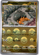 Pokemon TCG Dwebble Poke Ball 051/086 Black Bolt Holo Rare Near Mint