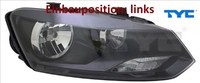TYC 20-12036-25-2 Hauptscheinwerfer Links Scheinwerfer Frontscheinwerfer FüR VW