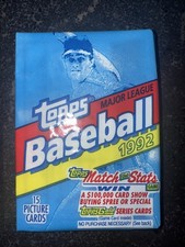 1992 Topps Baseball MLB Sealed Pack 15 Cards