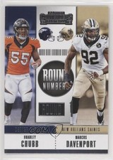 2018 Panini Contenders Round Numbers Bradley Chubb Marcus Davenport #RNA-CD gc2