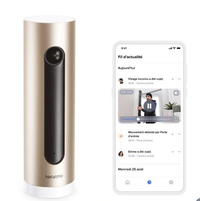 Netatmo Welcome Home Camera With Face Recognition Full HD Indoor 1080p Gold NEW