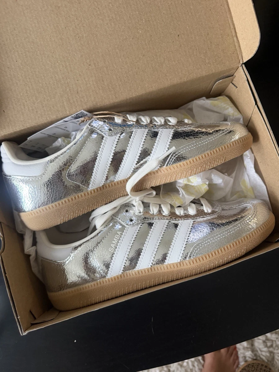 adidas Samba OG Cracked Metallic Pack - Silver W for sale | eBay