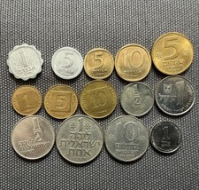 Israel Lot Of 15, World Foreign Coins