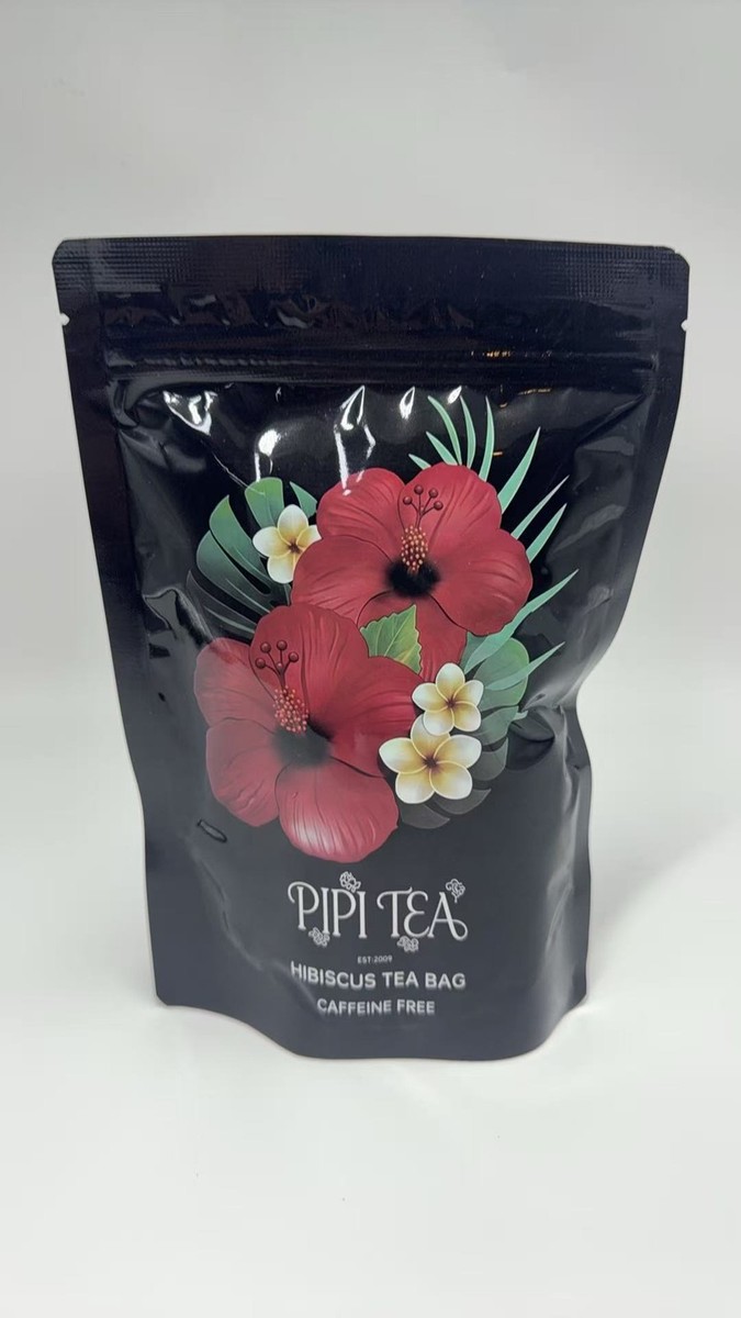 PiPi Tea Organic Hibiscus Tea Bags – Caffeine Free Herbal Tea Rich