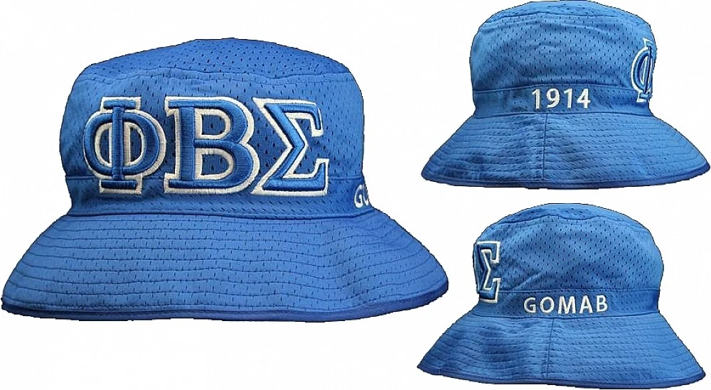 Phi Beta/&Beta; Sigma Embroidered Bucket Hat