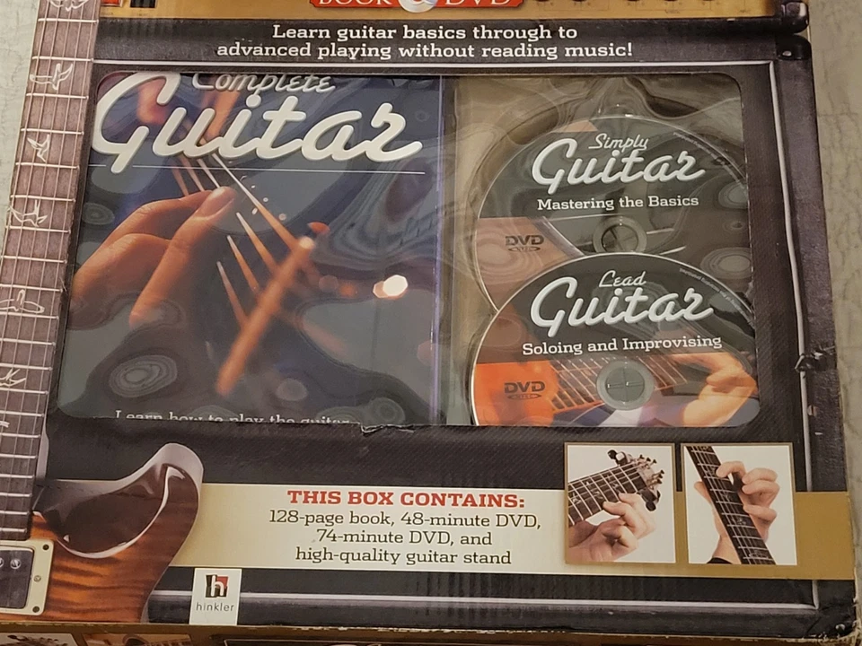 Hinkler Complete Guitar Book & DVD + Guitar Stand Learn How To Play Guitar New - Image 3 of 4