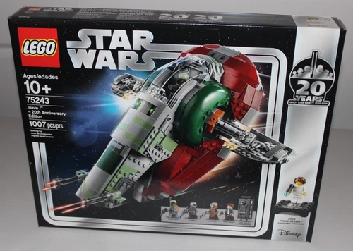 NEW LEGO Star Wars Slave I - 20th Anniversary Edition 75243 & LEGO shipping box