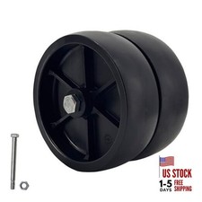 6'' 2 Packs Boat Trailer Jack Wheels Replacement, Heavy Duty Dual Wheel