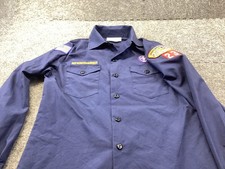 Boy Scouts of America Shirt Boys Large Button Up Patches