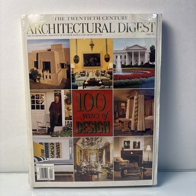 ARCHITECTURAL DIGEST-APRIL 1999-100 YEARS of DESIGN-CLINT EASTWOOD-WHITE HOUSE