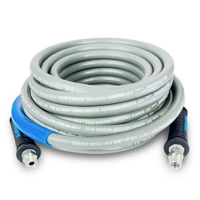 #ad 3 8 In. X 100 Ft. 4100 PSI Rubber Pressure Washer Hose Non Marking for Hot Cold $204.08