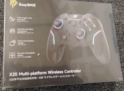 EasySMX X20 Wireless Gaming Controller with RGB Backlit, 2-Stage Hall - New , A3