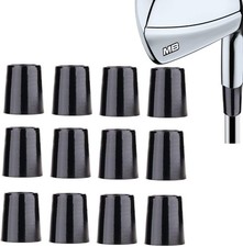 Golf Iron Ferrules .370 12 Pack Re-Shaft Ferrule for Taper Tip ALL BLACK