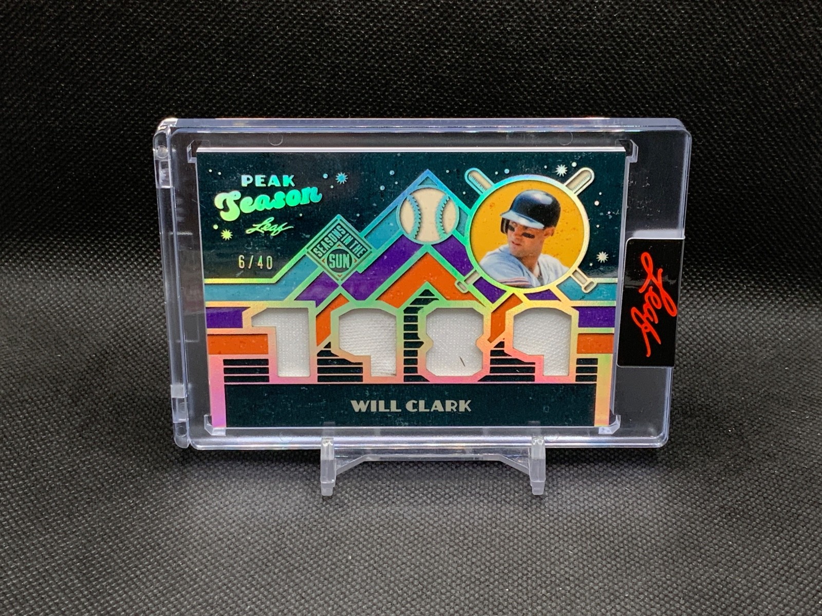 2026 Leaf Seasons in the Sun Baseball Will Clark Peak Season /40