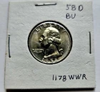 1958-D Washington Quarter ~ 90% Silver