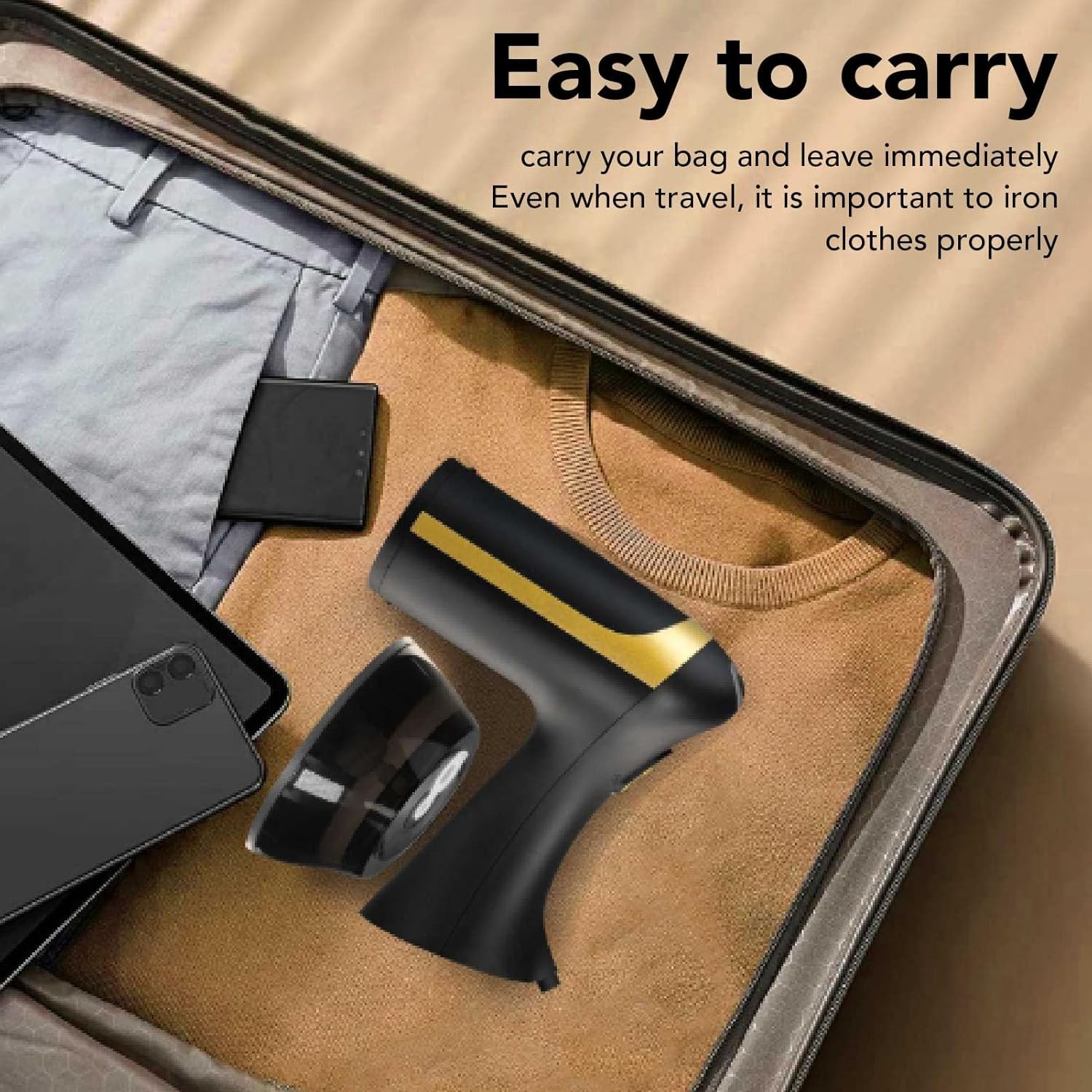 Portable Steam Iron 1500W 300ml Capacity 20 Second Fast Heat Up