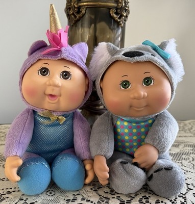 Cabbage Patch Cuties Nila Unicorn & Libby Koala Bear Fantasy Zoo Friends Cute!