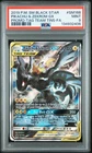 2019 POKEMON SM TAG TEAM TINS #SM168 FULL ART/PIKACHU & ZEKROM GX PSA 9