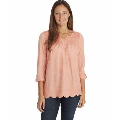 NEW! WOMENS GLORIA VANDERBILT DAPHNE WOVEN BLOUSE! 3/4 ROLL CUFF SLEEVE! VARIETY