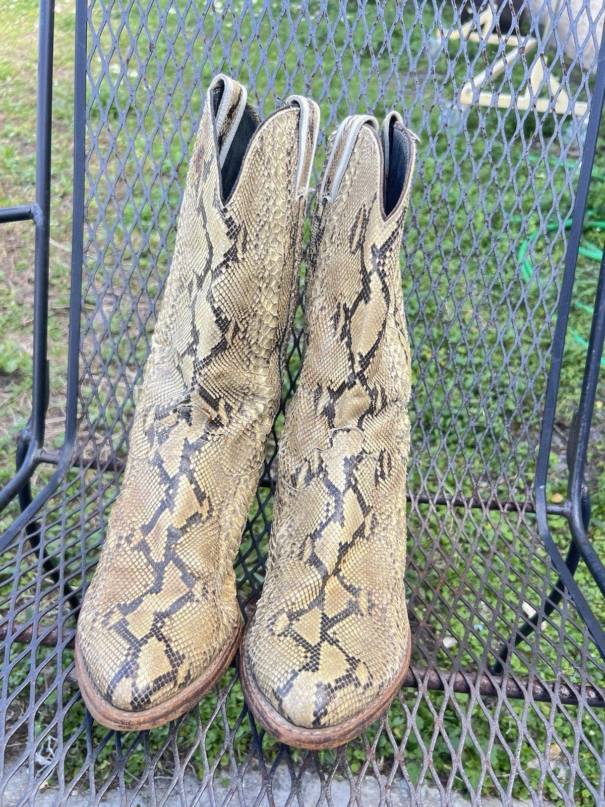 Full Natural Brown Genuine Snakeskin Python Men C… - image 23