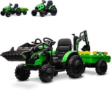 3in1 Kids 24V Ride On Tractor Excavator Electric w/Trailer Digger Remote Control