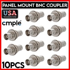 BNC Jack to Jack Coupler Adapter Coaxial BNC Female Connector Washer Nut 10 PCS