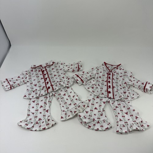 American Girl Doll Bitty Baby Twin Rosy Ribbon Pajamas TWINS