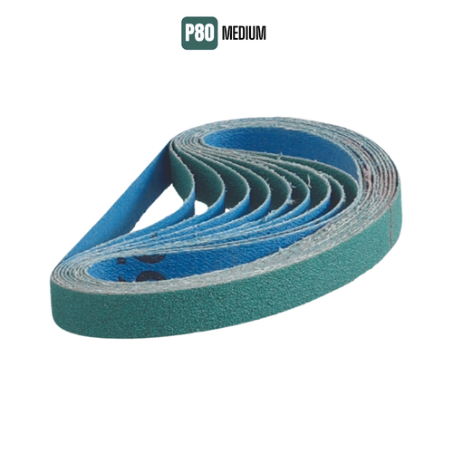 NORTON R929 Sanding Belts 13x451mm Quality Ceramic File Belts P36 P60 P80 10Pk - Picture 8 of 13