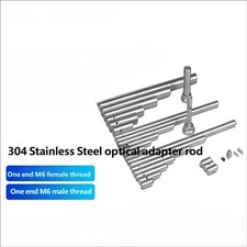 1PC Stainless Steel Optical Support Rod M6 Female to Male Threaded Adapter