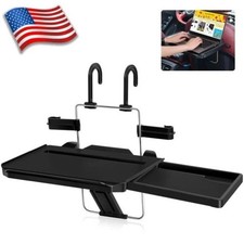 Portable Car Steering Wheel Seat Tray Back Seat Laptop Desk Food Tray Stand