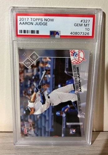 Aaron Judge rookie card - 2017 Topps Now PSA 10 GEM MT