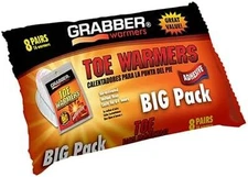 Grabber Warmers Adhesive Toe Warmers 8 Pairs