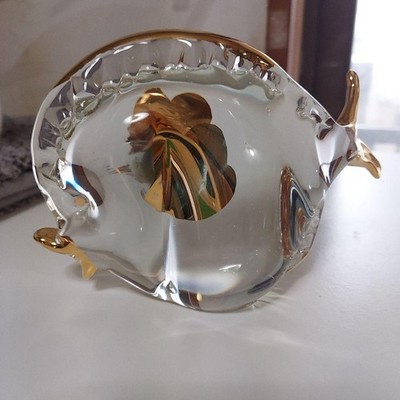 Beautiful Vintage Venetian Murano Glass Fish Figurine By Franco Moretti