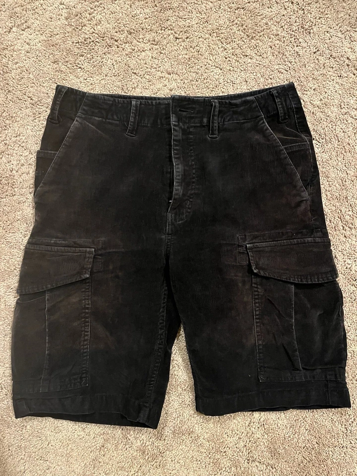 Pantalones Cortos Carga Pana DGK • Talla 30 Negro Patinador Y2K Streetwear Foto 3 de 4