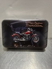 Harley Davidson Numbered Limited Edition Collector Tin & Unused Playing Cards