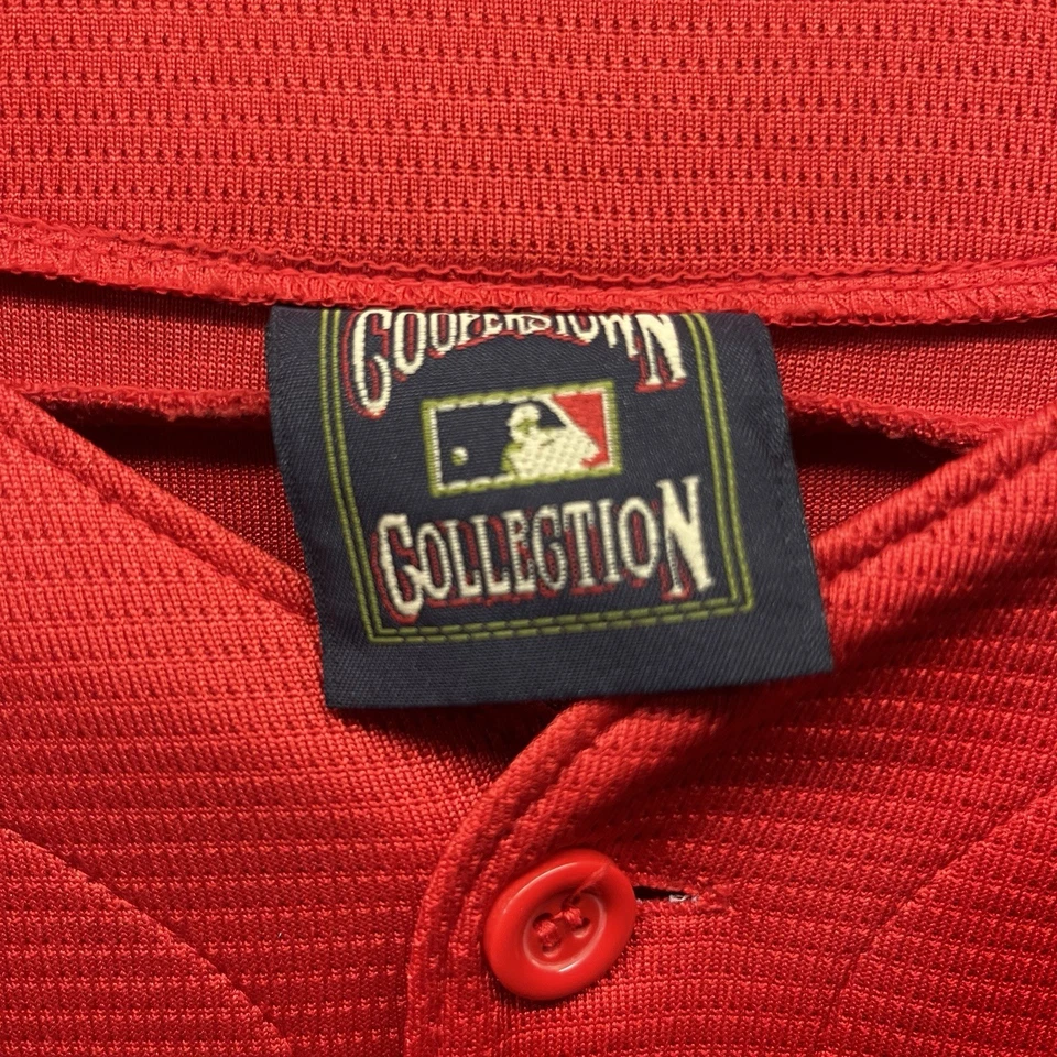 Johnny Bench Cincinnati Reds Majestic Cooperstown Jersey Mens Small Embroidered - Image 4 of 4