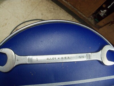 WIZARD WRENCH # H2063 1'' X 15/16'' DOUBLE OPEN-END WRENCH USA