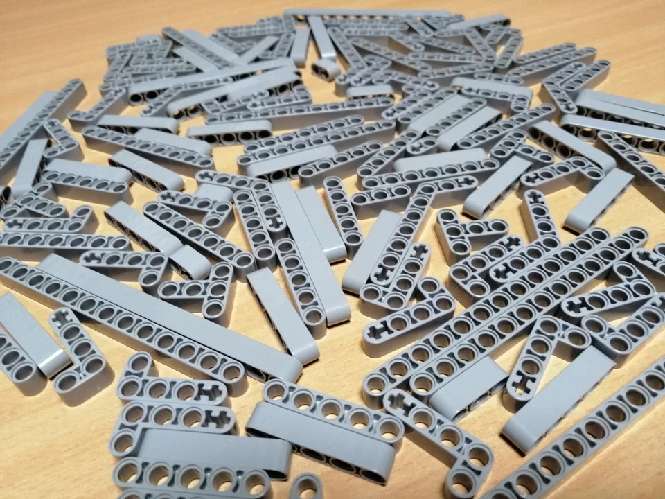 LEGO TECHNIC Konvolut Liftarme hellgrau / Lochstangen Technik Sammlung - Bild 4 von 4