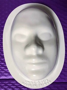 Plastic Face Mask Form I.M. R. F. 1979 Made In Taiwan Used for Art Projects