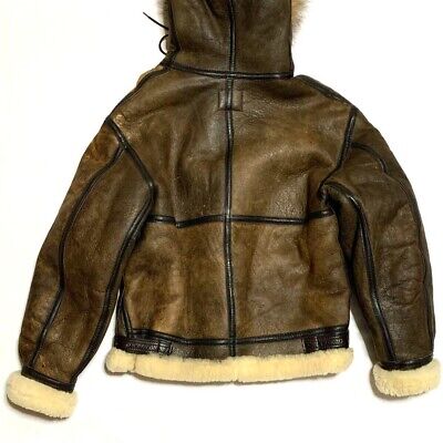 Vintage Avirex B-3 Sheepskin Leather Bomber Jacket Shearling Vintage Avirex B-3 Sheepskin Leather Bomber Jacket Shearling